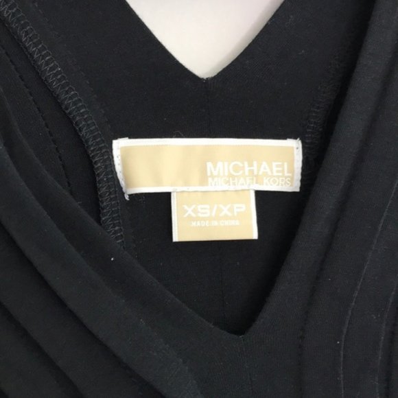 MICHAEL MICHAEL KORS pleated double V plunge sleeveless tank top size XS - Picture 7 of 8